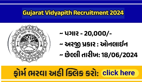 Gujarat Vidyapith Recruitment 2024